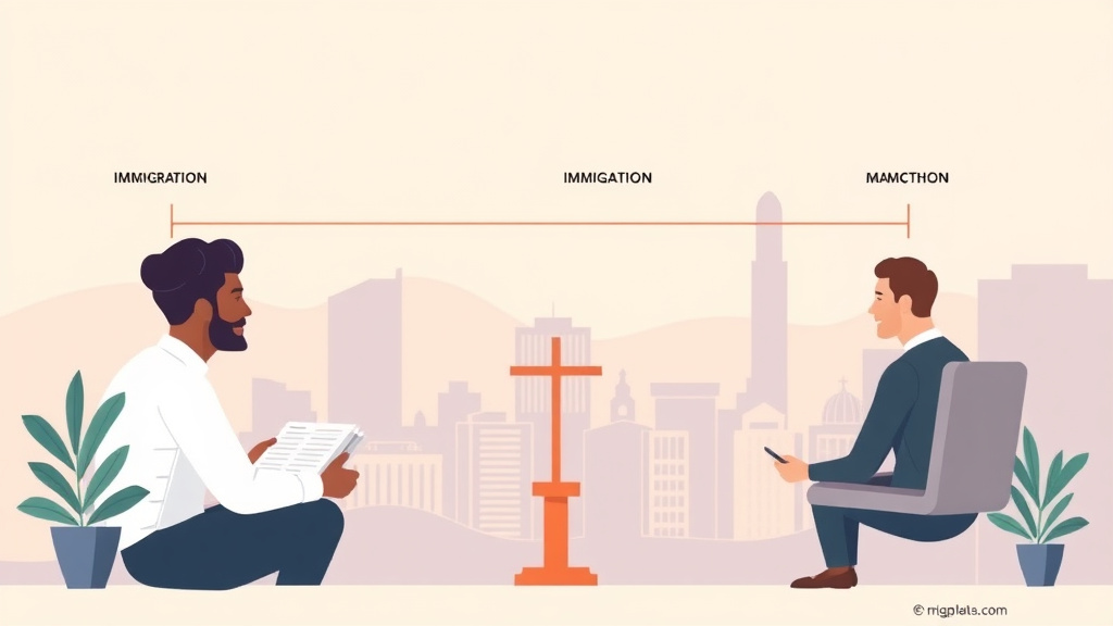 Detailed visual representation of religious Worker Immigration Process