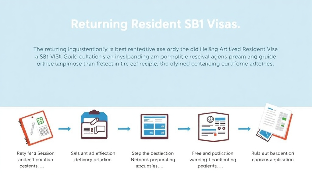 Practical workflow diagram for returning Resident Visa SB-1 Guide