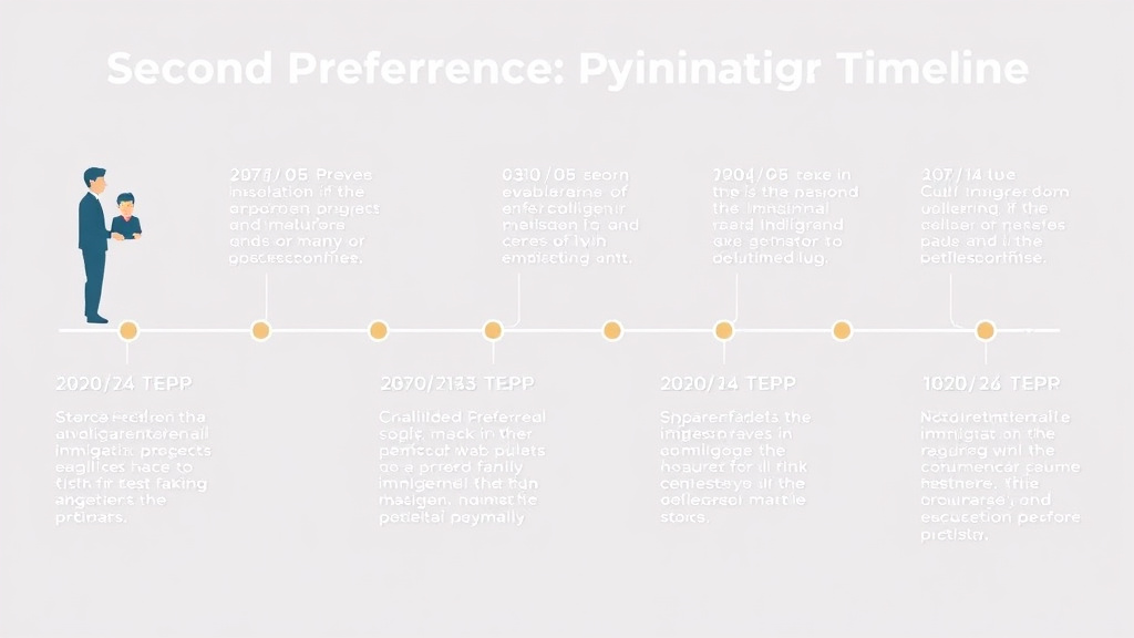 Practical workflow diagram for second Preference Family Immigration Timeline