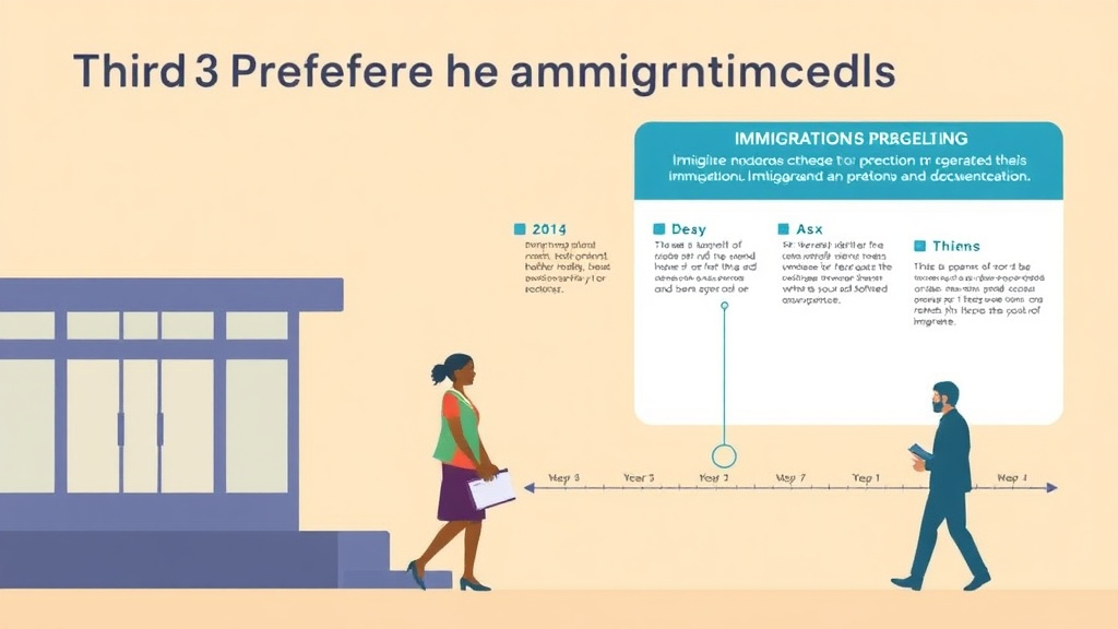 Educational graphic covering the essentials of third Preference Family Immigration Timeline