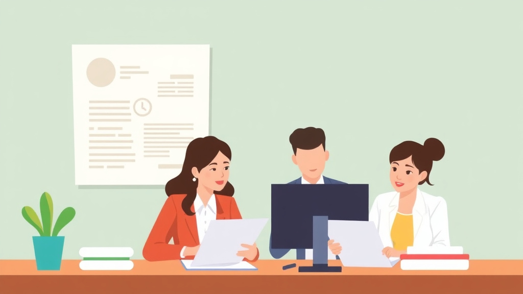 A professional illustration depicting translation Requirements for Immigration Documents