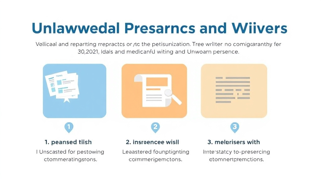 Practical workflow diagram for unlawful Presence Bars and Waivers
