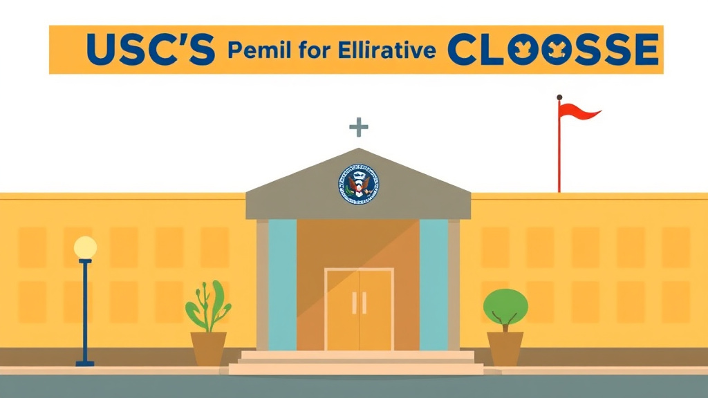 Educational graphic covering the essentials of USCIS Office Closures and Rescheduling