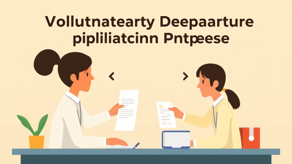 Conceptual diagram showing how voluntary Departure Application Process works in practice