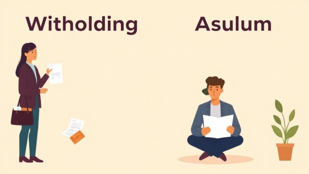 Detailed visual representation of withholding of Removal vs Asylum Differences