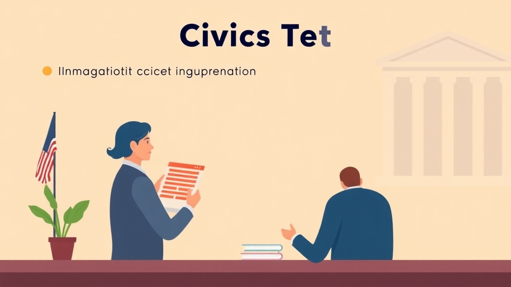 A professional illustration depicting civics Test Question 1 Explained for Citizenship