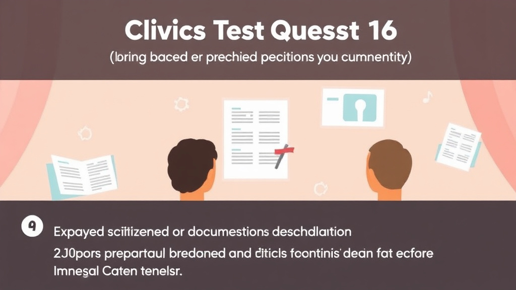 Practical checklist visual for civics Test Question 16 Explained for Citizenship