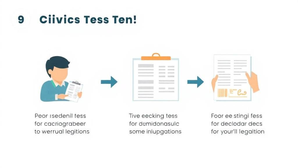 Process flow illustration for putting civics Test Question 9 Explained for Citizenship into action