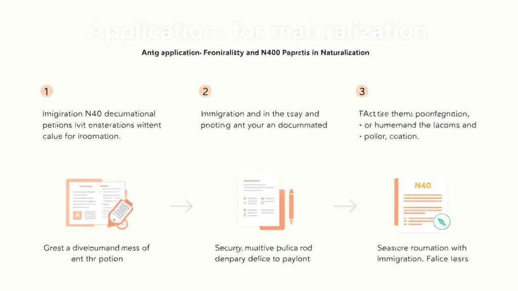 Process flow illustration for putting n-400 Application for Naturalization Guide into action