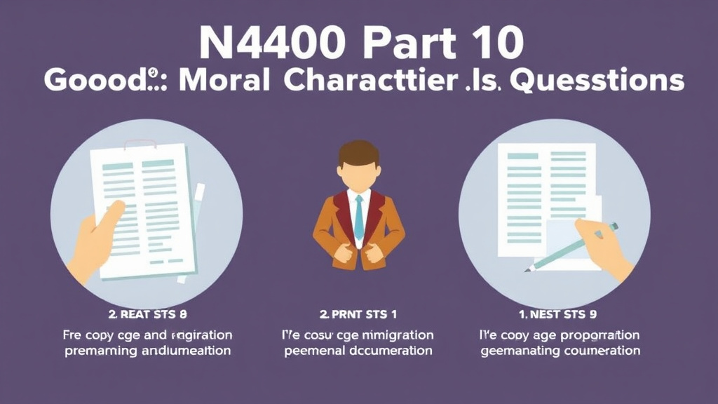 Step-by-step visual guide for implementing n-400 Part 10 Good Moral Character Questions