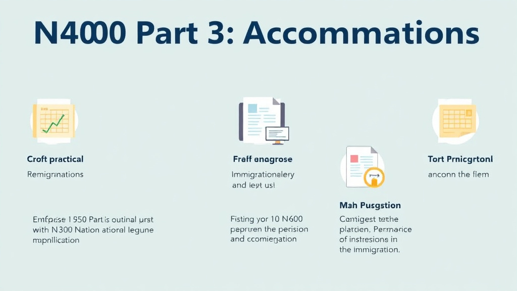 Practical workflow diagram for n-400 Part 3 Accommodations