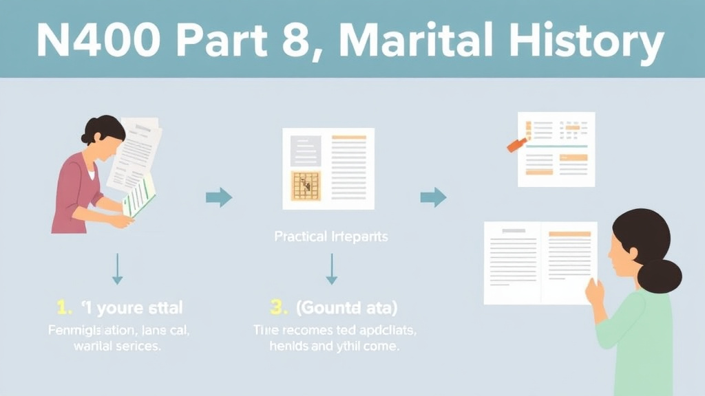 Practical workflow diagram for n-400 Part 8 Marital History
