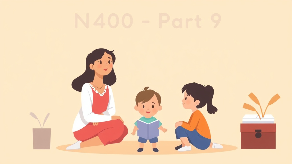 Detailed visual representation of n-400 Part 9 Children Information