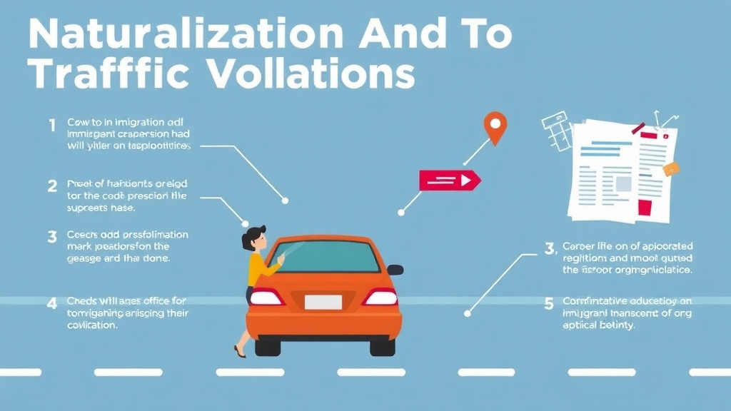 Step-by-step visual guide for implementing naturalization and Traffic Violations