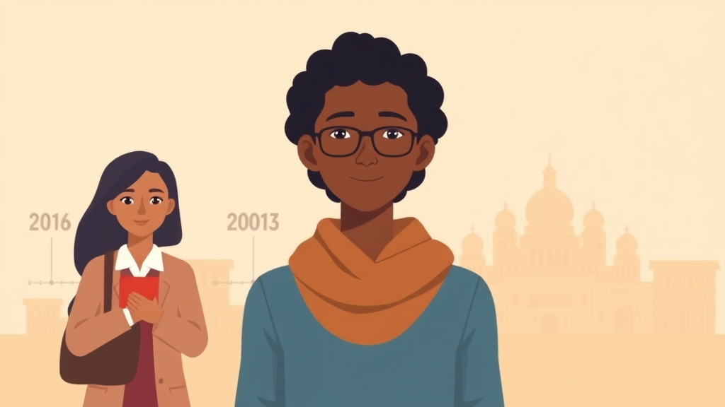 A professional illustration depicting naturalization for Refugees Timeline