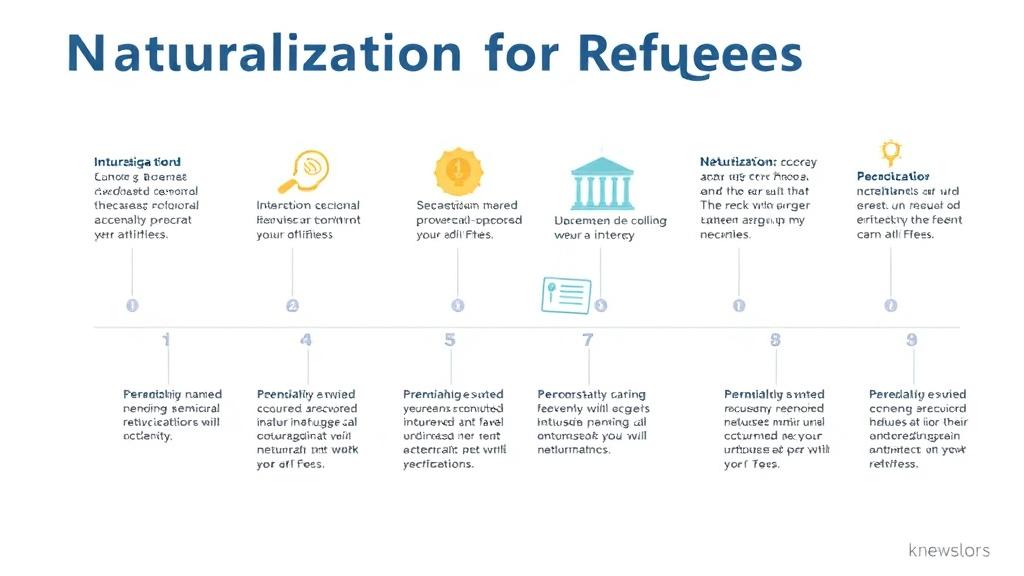 Practical workflow diagram for naturalization for Refugees Timeline
