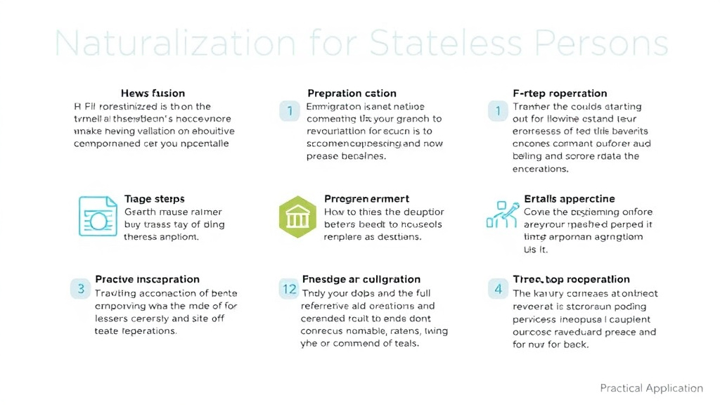 Process flow illustration for putting naturalization for Stateless Persons into action