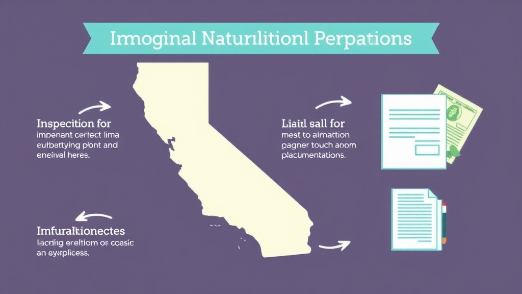 Action-oriented illustration showing how to apply naturalization Process in California