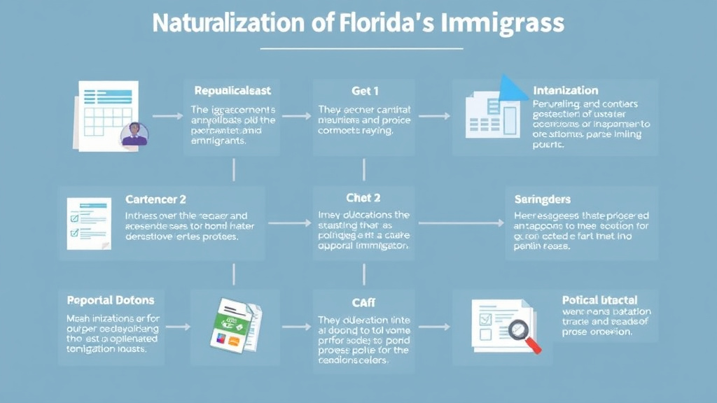 Practical workflow diagram for naturalization Process in Florida