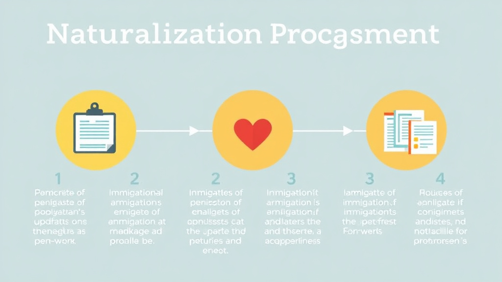 Process flow illustration for putting naturalization Process in Iowa into action
