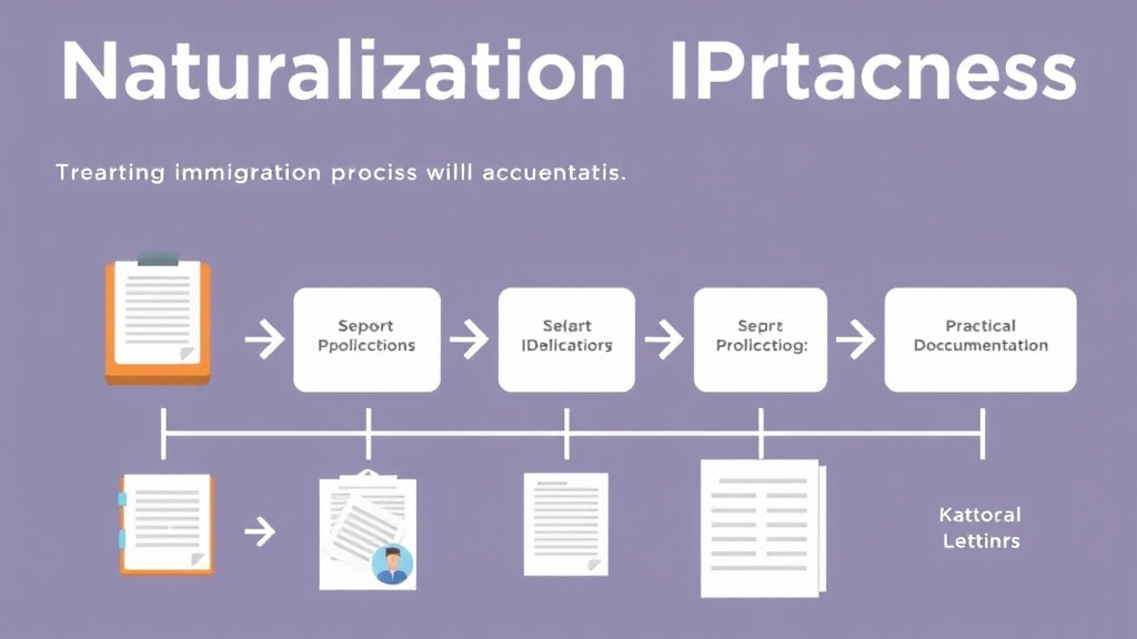 Process flow illustration for putting naturalization Process in Kansas into action