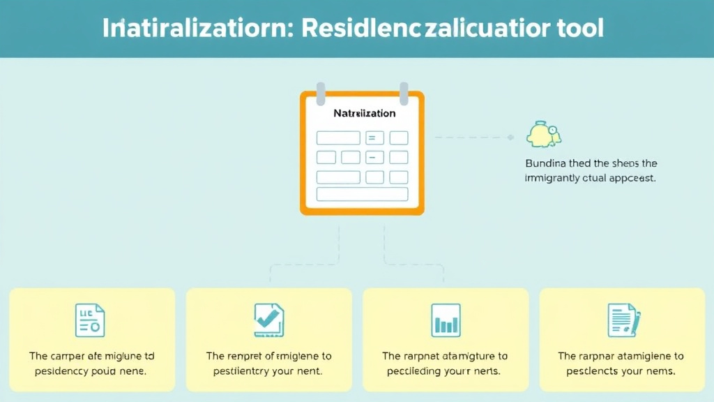 Practical workflow diagram for naturalization Residency Calculator Tool