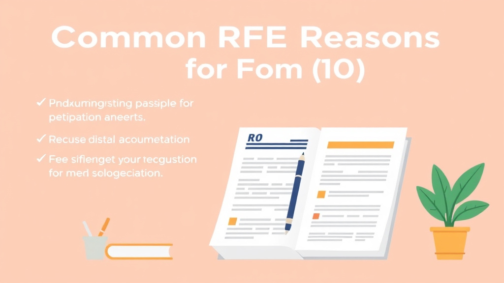 Educational graphic covering the essentials of common RFE Reasons for Form I-20