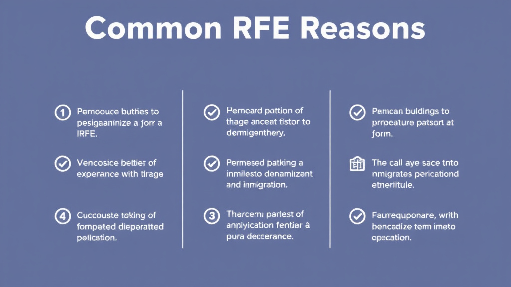 Conceptual diagram showing how common RFE Reasons for Form I-485 works in practice