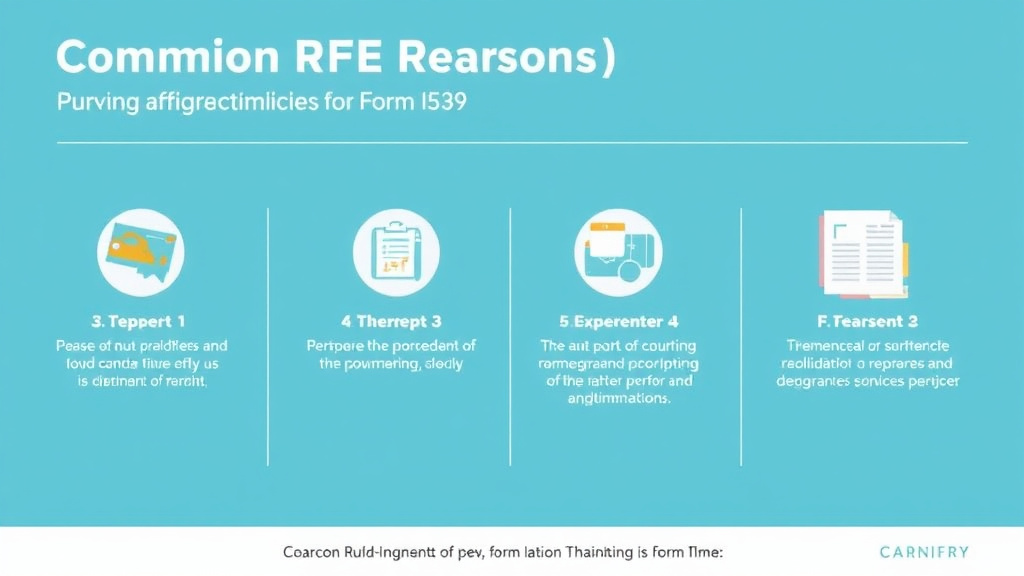 Practical workflow diagram for common RFE Reasons for Form I-539