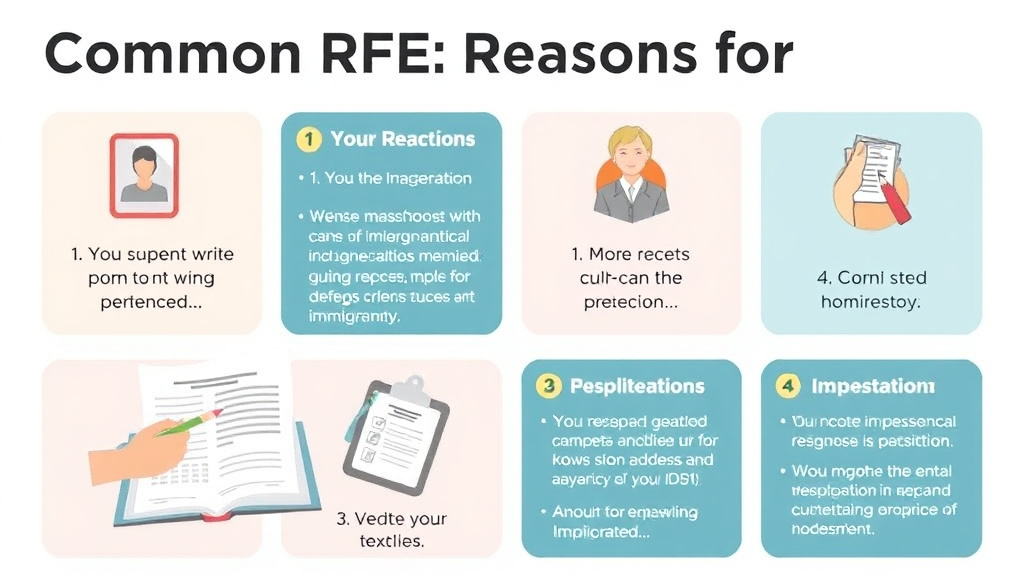 Practical checklist visual for common RFE Reasons for Form I-601