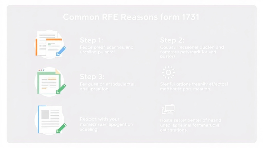Practical checklist visual for common RFE Reasons for Form I-751