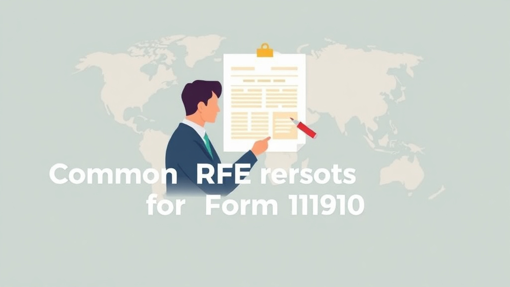 Clear illustration of common RFE Reasons for Form I-90 with supporting details