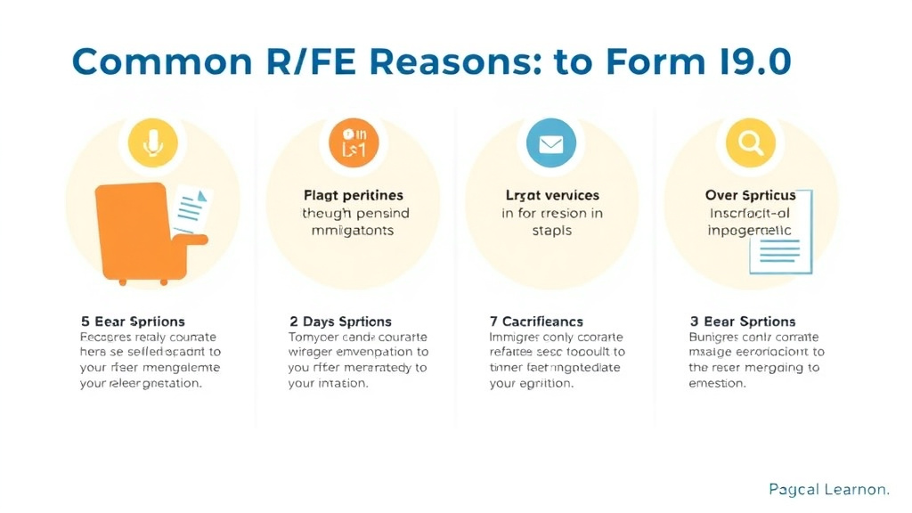 Action-oriented illustration showing how to apply common RFE Reasons for Form I-90