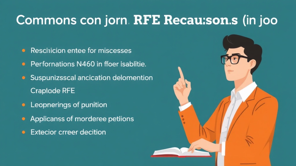 Clear illustration of common RFE Reasons for Form N-400 with supporting details