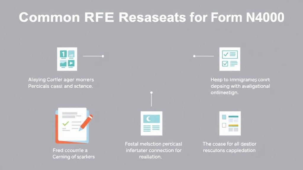 Practical checklist visual for common RFE Reasons for Form N-400