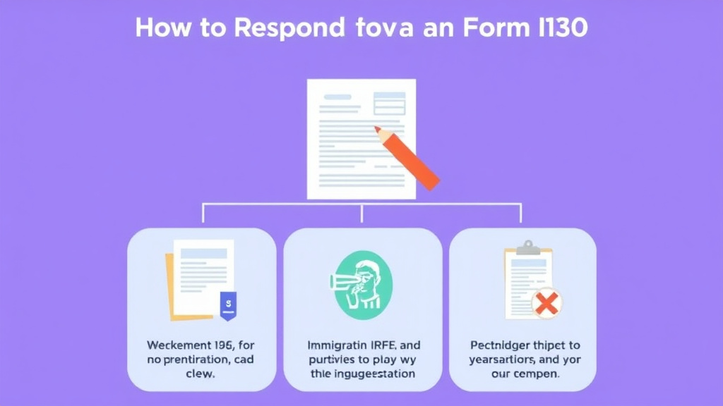 Real-world application diagram for respond to an RFE for Form I-130