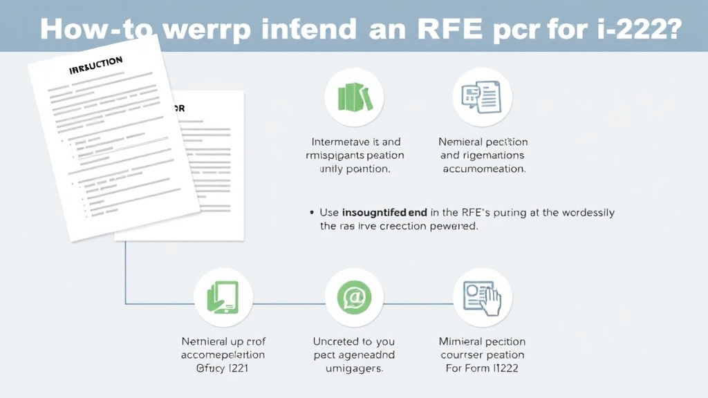 Implementation roadmap for respond to an RFE for Form I-212 with actionable steps