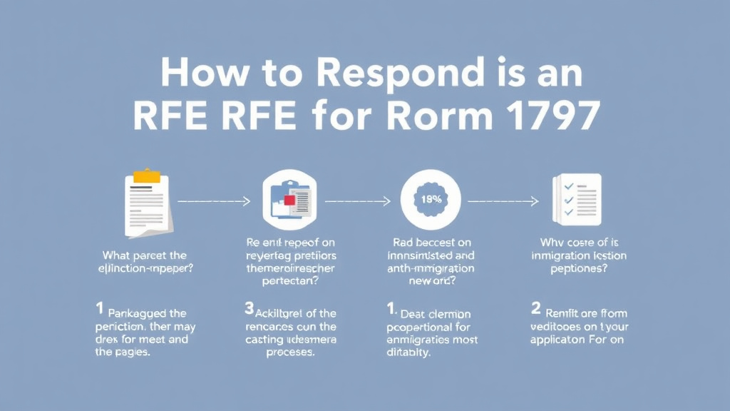 Process flow illustration for putting respond to an RFE for Form I-797 into action