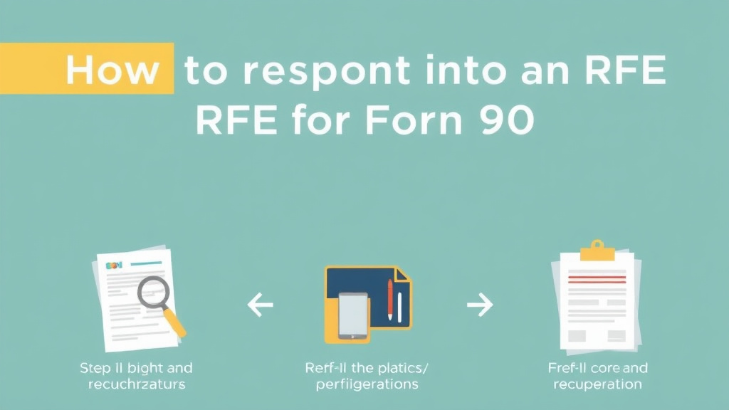 Practical workflow diagram for respond to an RFE for Form I-90