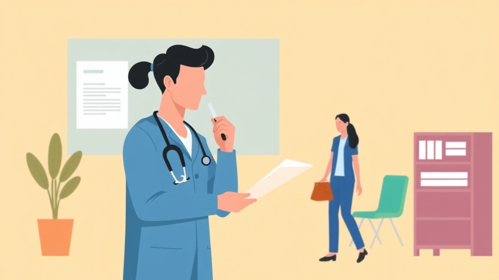 Conceptual diagram showing how RFE for Medical Exam Issues works in practice