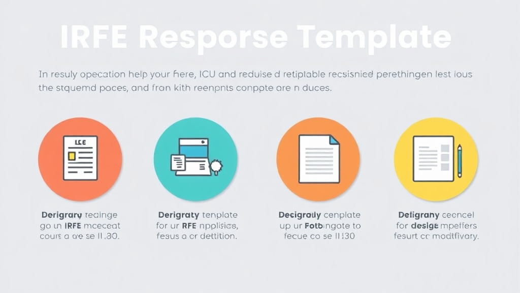 Action-oriented illustration showing how to apply RFE Response Template for I-130