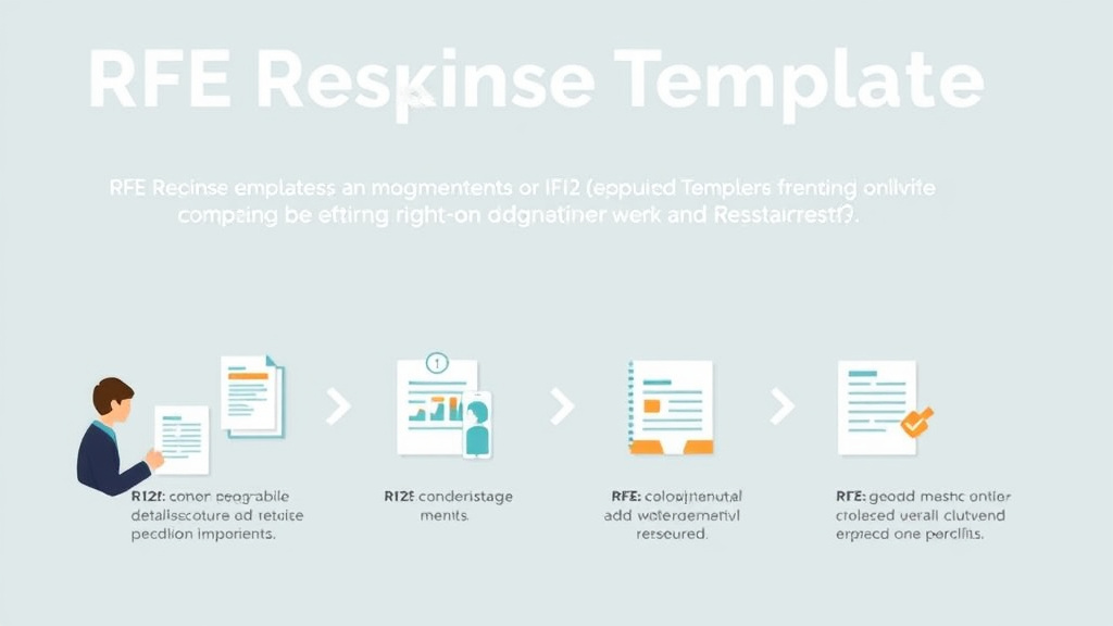 Process flow illustration for putting RFE Response Template for I-212 into action