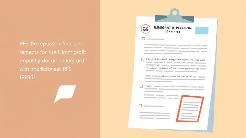 Illustration breaking down the fundamentals of RFE Response Template for I-290B