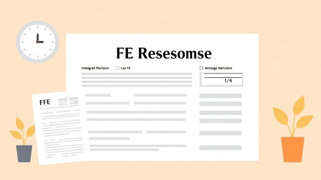 Detailed visual representation of RFE Response Template for I-94
