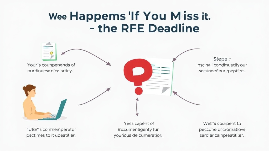 Action-oriented illustration showing how to apply what Happens If You Miss the RFE Deadline