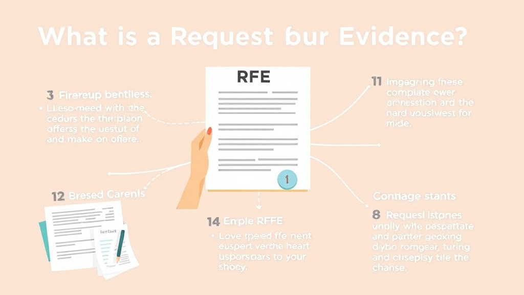 Practical checklist visual for a Request for Evidence RFE
