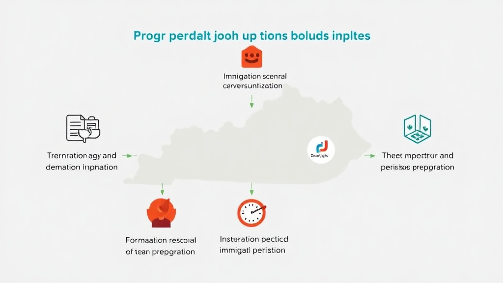 Process flow illustration for putting immigration Resources in Kentucky into action