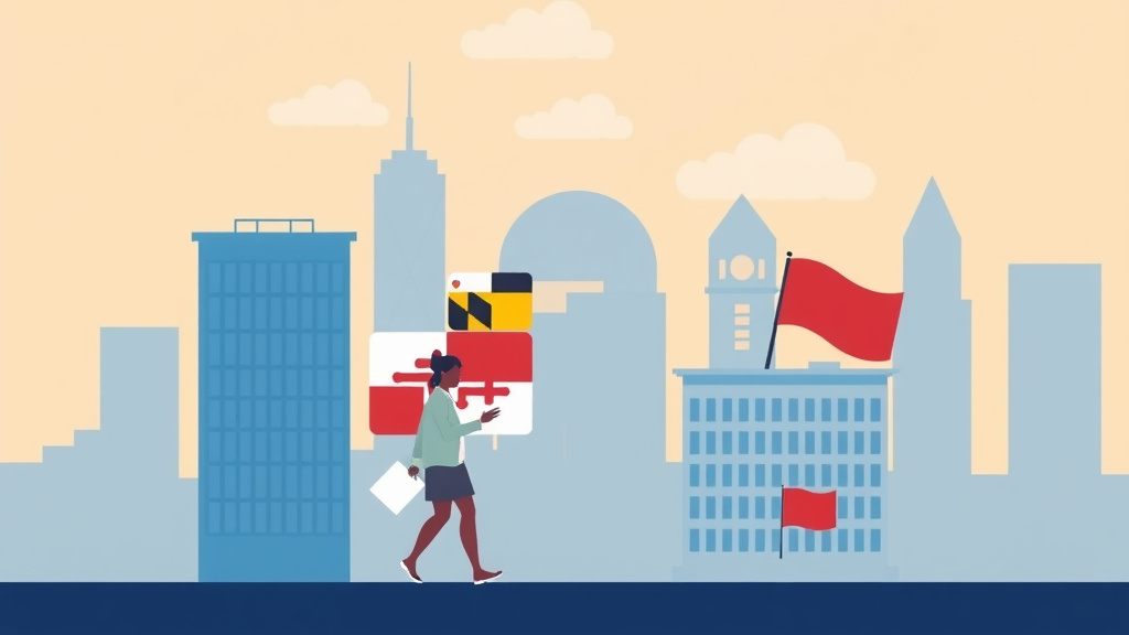 An informative visual explaining immigration Resources in Maryland for beginners and professionals