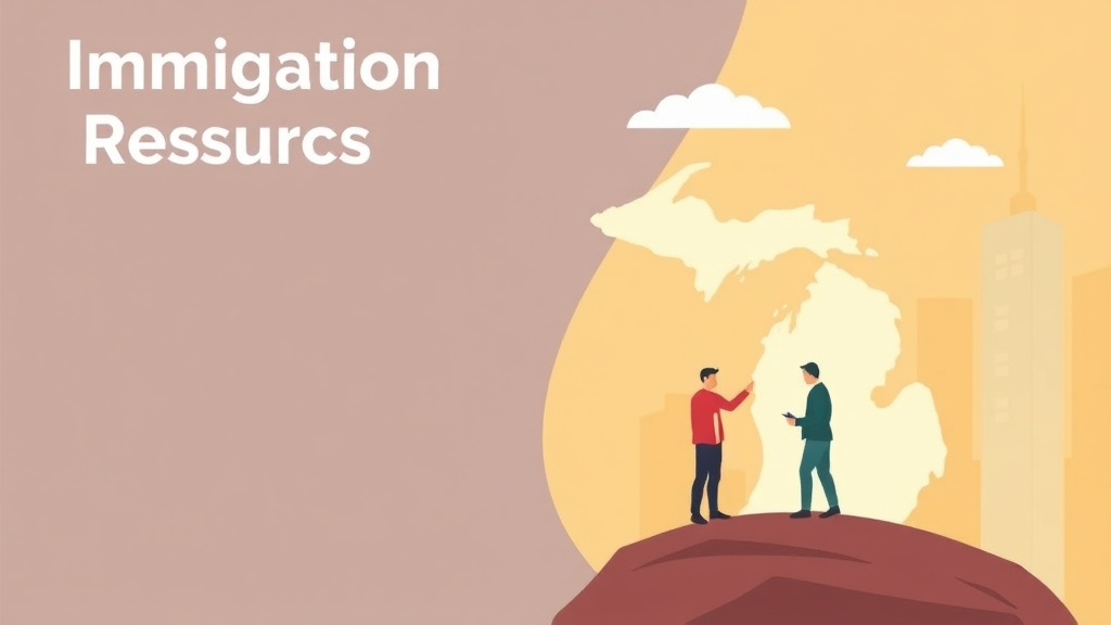 Clear illustration of immigration Resources in Michigan with supporting details