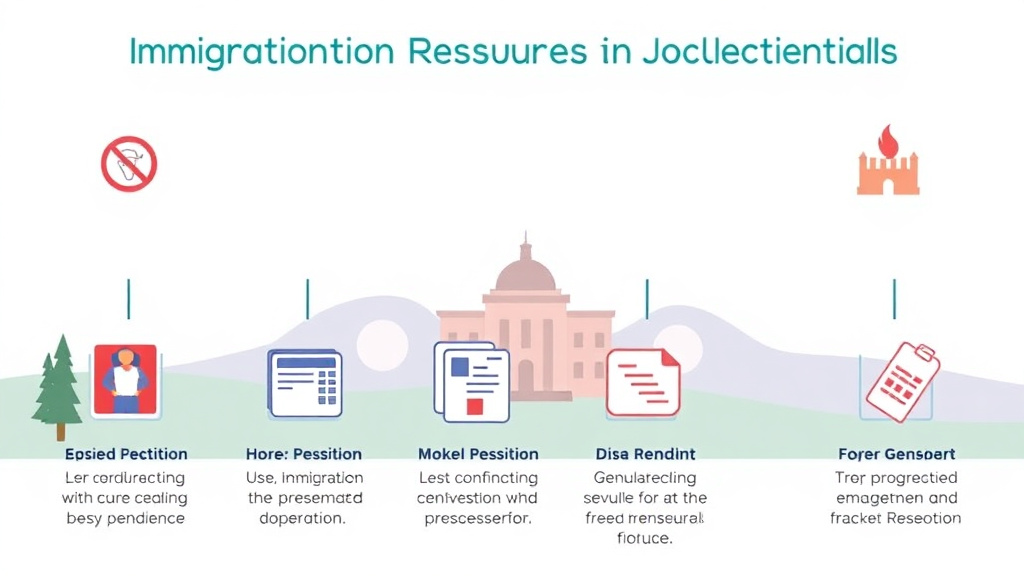 Process flow illustration for putting immigration Resources in Montana into action